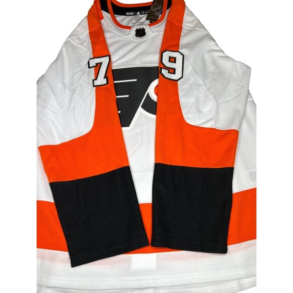 Adidas NHL Philadelphia Flyers Carter Hart #79 Hockey Jersey Mens Size 54 - Picture 8 of 16
